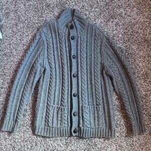 GAP Gray Knit Cardigan